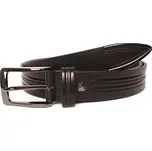 Černý pánský kožený opasek Pierre Cardin 8009 délka 120/105 cm