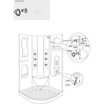 Náhradní sprchová tyč a hadicová přípojka Maui