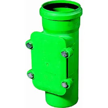 Kanalizační potrubí čistící tvarovka PPKGRE DN 200 (obdélníkový uzávěr)