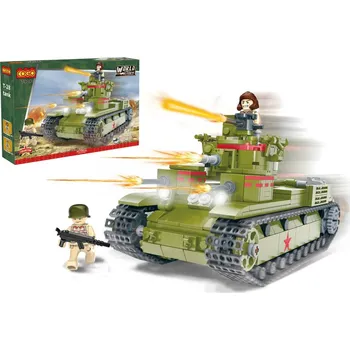 ostatní stavebnice Cogo Military WW2 Tank T-28 774 dílů