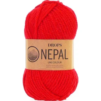 Příze Příze DROPS Nepal uni colour 3620 - červená
