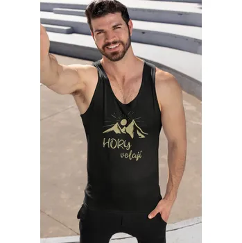 Pánské tílko Pánské tílko Hory volají Barva: Černá, Velikost: L