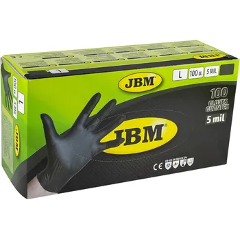 zvedák JBM Ochranné rukavice nitrilové L 100 ks. Atest CE