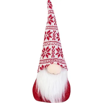 Vánoční dekorace Tutumi - Vánoční skřítek - červený - 30 cm - YX062