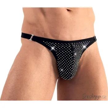 Pánské tanga Pánská tanga se třpytivými kamínky Svenjoyment, XL