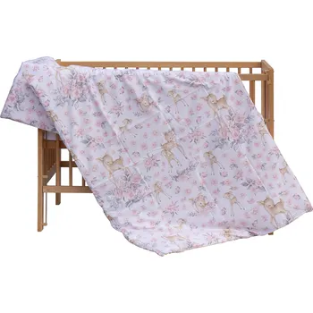 Povlečení Povlečení do postýlky 2dílné Scarlett Srneček - růžová 100 x 135 cm