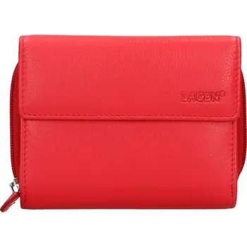 Peněženka Dámská kožená peněženka Lagen střední červená 932 red
