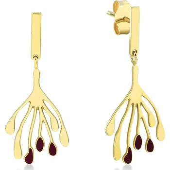 Náušnice Lillian Vassago Zdobené zlaté originální visací náušnice LLV22-GER023