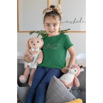 Dívčí tričko Sestry Barva: Trávová zelená, Velikost: 158