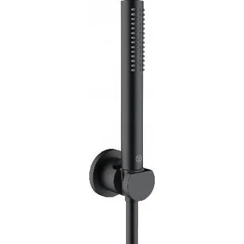 Sprchová hlavice Kludi Nova Fonte - Set sprchové hlavice, držáku a hadice, černá mat 2085039-15