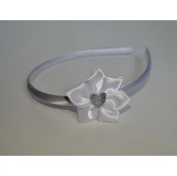 Čelenka Šatoli.cz Čelenka pro družičku s květem a srdíčkem