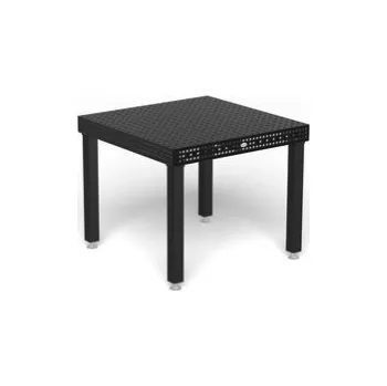 Dílenský stůl SIEGMUND [160010.X7D] Svařovací stůl Professional Extreme 8.7 - 1000x1000x100 Plasmanitridovaný ‐ bok stolu s diagonálním rastrem