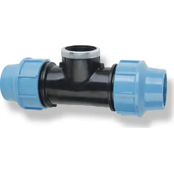 Vodovodní potrubí PE T-kus 90° DN 50x6/4" - vnitřní závit