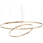 Redo group Redo Orbit direct, závěsné kruhové svítidlo, 40,5+68W LED 3000K, stmívatelné TRIAC, bronz, prům. 60+100cm