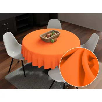 ubrus Dekorační kulatý ubrus Rongo RG-035 Oranžový Ø 100 cm