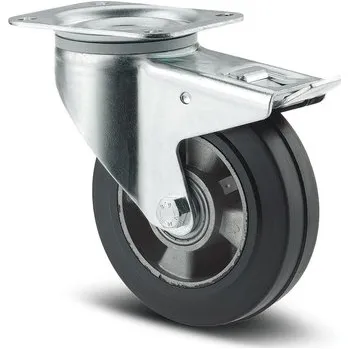 Pojezdové kolečko TENTE KOLEČKA Kolečko pro transportní zařízení 160mm, s brzdou, plotýnka, 3477IEP160P63