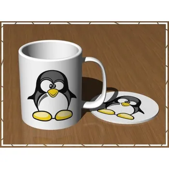 Pelisport Hrnek s tučňákem s podtáckem filcovým