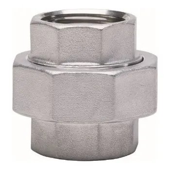 Instalatérský materiál GEBO Nerezové šroubení FF přímé, ploché těsnění Velikost: 6/4”