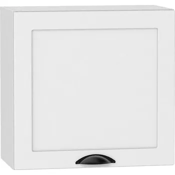 Kuchyňská skříňka Kuchyňská Skříňka Adele W60/68 Slim Pl S Černou Digestoří bílý puntík/bílá