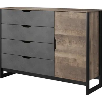 Komoda Eoshop Komoda DENAR 138, Dub Sand Grande / Matera