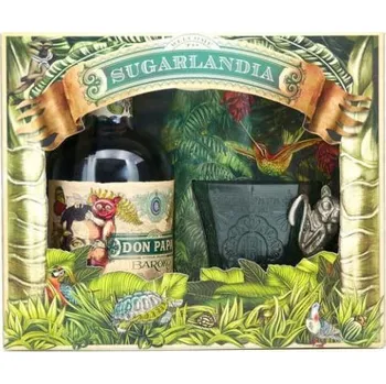 Don Papa Baroko 40 %, 0,7 l dárkové balení + 1 sklenička