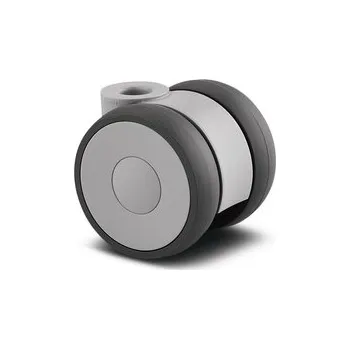 Pojezdové kolečko TENTE KOLEČKA Kolečko designové 50mm, otočné, otvor pro čep, 5920UAI050L51-10 RAL7001