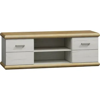 Televizní stolek Eoshop Televizní stolek ROKA R-11 divoký dub/bílá