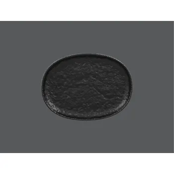 Talíř Roks talíř oválný 28 x 20,5 cm - černá