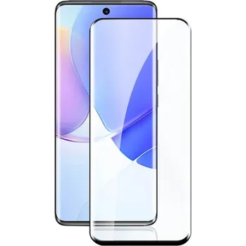 3x Picasee 3D zahnuté ochranné sklo pro Huawei Nova 9 - černé - 2+1 zdarma