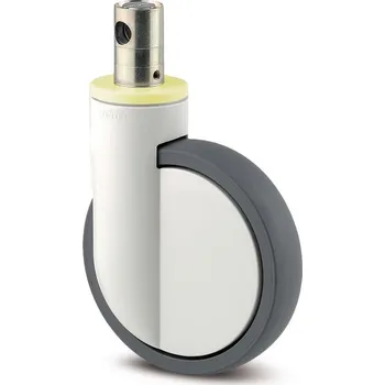 Pojezdové kolečko TENTE KOLEČKA Kolečko pro nemocniční lůžka 200mm, s brzdou, uchycení s pevným čepem, 2044XSX200R36-32S30 4xM6