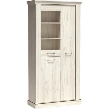 Knihovna Eoshop Vitrína LAPOLO AP-10 kraft bílá