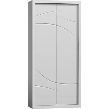 Šatní skříň Eoshop Šatní skříň SAPIR S-1 bílý lesk/bílá