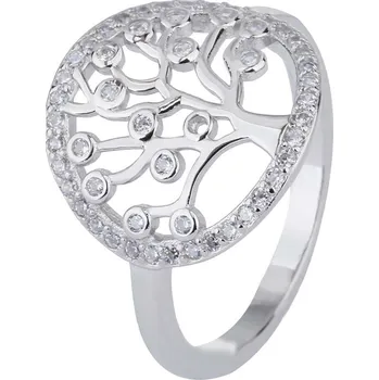 Prsten Bealio BEALIO Stříbrný prsten STROM ŽIVOTA bílý Velikost prstenu: 54 03-10533-0967