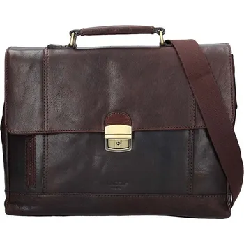 Pánská aktovka Kožená aktovka 25695 hnědá, Lagen