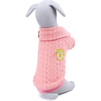 Obleček pro psa Vsepropejska Liči zateplený svetr pro psa Barva: Růžová, Délka zad (cm): 44, Obvod hrudníku: 60 - 64 cm