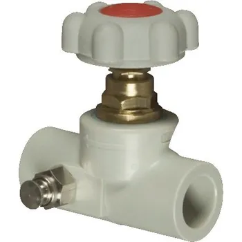 Fitinka ventil PP-r přímý plastový s výpustným ventilem 25