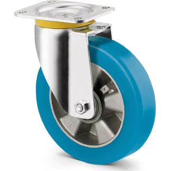 Pojezdové kolečko TENTE KOLEČKA Vysokorychlostní kolečko 160mm, otočné, plotýnka, 4680ICP160P63 soft convex R80 shore A75