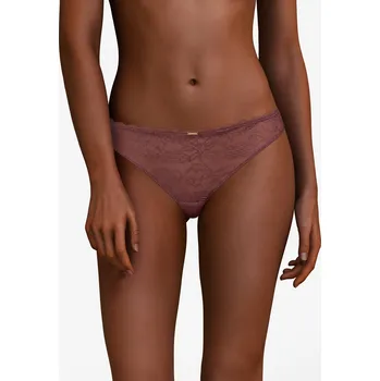 Souprava dámského spodního prádla Tanga CHANTELLE (13L9-13), Barva vínová, Velikost S