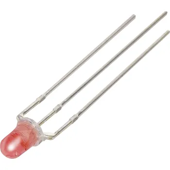 Dioda TRU COMPONENTS YBR-30FRW00-A LED s vývody červená, bílá kulatý 3 mm 1000 mcd, 1870 mcd 46 °, 44 ° 20 mA, 20 mA 2 V, 3.3 V