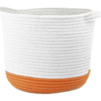 Úložný box Vingo Jutový obal na květináč - oranžový, 30 x 23 cm