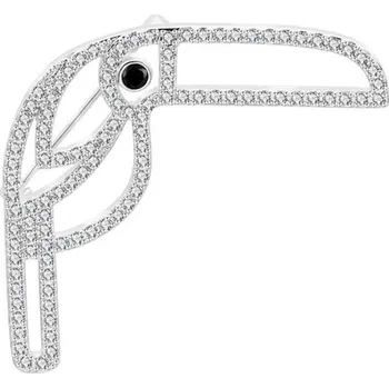 Brož Brož stříbrný tukan, pták loskuták