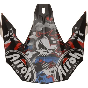 Helma na motorku náhradní kšilt pro přilbu Airoh TWIST Punk (bílá/černá/červená/modrá)