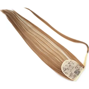 Příčesek Clip culík / cop ze 100% japonského kanekalonu 60cm rovný - světlý melír