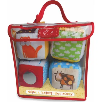 Bystrá hlava Knížka a plyšové hrací kostky Hospodářská zvířata