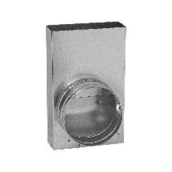 rozdělovač topení Banador Přechodka - kanál / ohebné potrubí Průměr: 100 mm, Rozměry: 150x50 mm