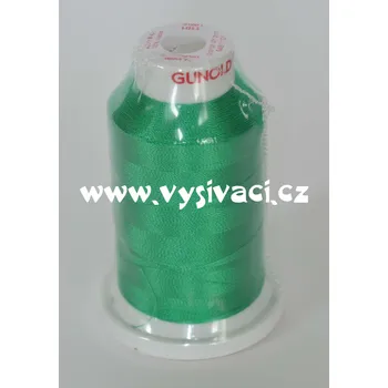 Nit vyšívací nit Gunold Sulky zelená 1101, návin 1000m, viskóza Jednotka: 1 kón návin 1000m