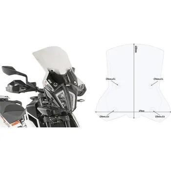 Motodíl GIVI 7710DT plexi KTM Adventure 790 R 2019 -
