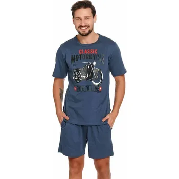 Pánské pyžamo Dn Nightwear Mario modré, XXL