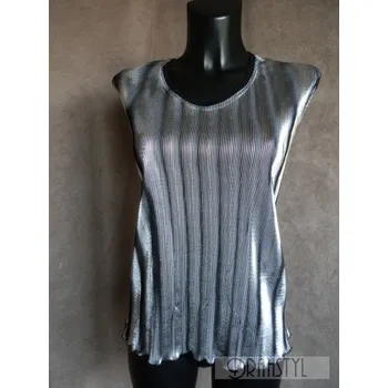 Dámské šaty Společenský Top DANJA, Barva Stříbrná, Velikost XL48, Materiál 70%Pes 27%Ny 3%Op