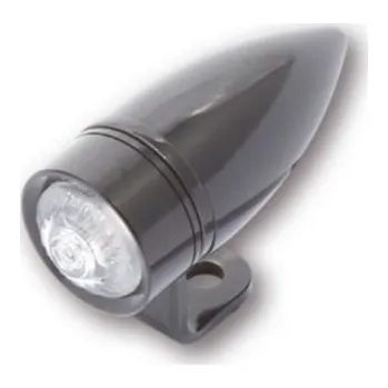 Osvětlení pro motocykl HIGHSIDER LED moto zadní světlo MONO BULLET SHORT černé